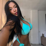Young girl tropical body for a week in benalmadena
