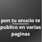 Publica tus perfiles