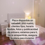 PLAZA DISPONIBLE EN SABADELL NO TE ARREPENTIRAS!!