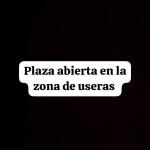 Plaza abierta en la zona de useras