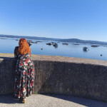 Española pelirroja de ojos verdes. .