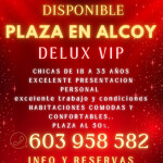 PLAZA DISPONIBLE EN ALCOY SE PRECISAN ESCORT DE LUJO ALTOS