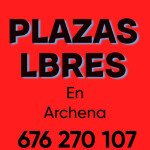 PLAZAS LIBRES en ARCHENA Murcia