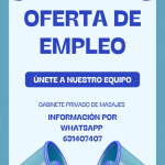 Plaza disponible - Busco chica tranquila .reponsable con buena actitud para de masajes buen ambiente