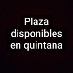 Plaza disponible para interna o externa