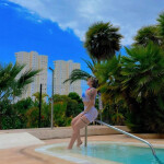 Rubia de paso por Albacete