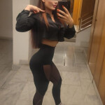 María joven española en Madrid.