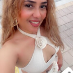 Luna dominicana rubia muy guapa en Tárrega