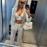 Rubia en video llamada la más
