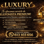 Telefonista con amplia