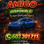 Taxi amigo - DE TRANSPORTE VIP EXCLUSIVO ¿Necesitas viajar con comodidad elegancia y total ? Ofrecem