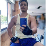 Chico experiente cuerpo de gymnasio f o completo