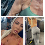 Masajista cuerpo fitness profesional alto standing