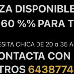 SE NECESITA CHICA PLAZA DE MUCHO TRABAJO DIRECTO POR TI !
