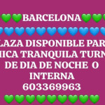 PLAZA EN BARCELONA - BUSCAMOS CHICAS CON GANAS DE TRABAJAR ... AMBICIOSAS CON FIJAS . LLAMANOS O ESC
