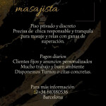 MUCHO TRABAJO PARA CHICAS MASAJISTAS