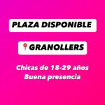 PLAZA DISPONIBLE GRANOLLERS