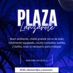 PLAZA CASA CHALET - Plazas en Lanzarote y Fuerteventura buen ambiente de trabajotodo lo necesario pa