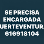 Se precisa encargada Fuerteventura