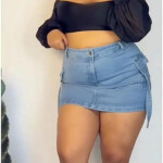 Rubia gordita con curvy