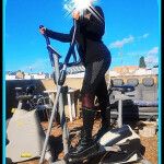 Miriam sevillana con sitio y coche camper